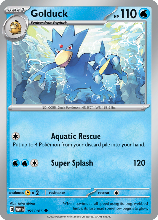 Golduck - 055/165 - Uncommon (Español)