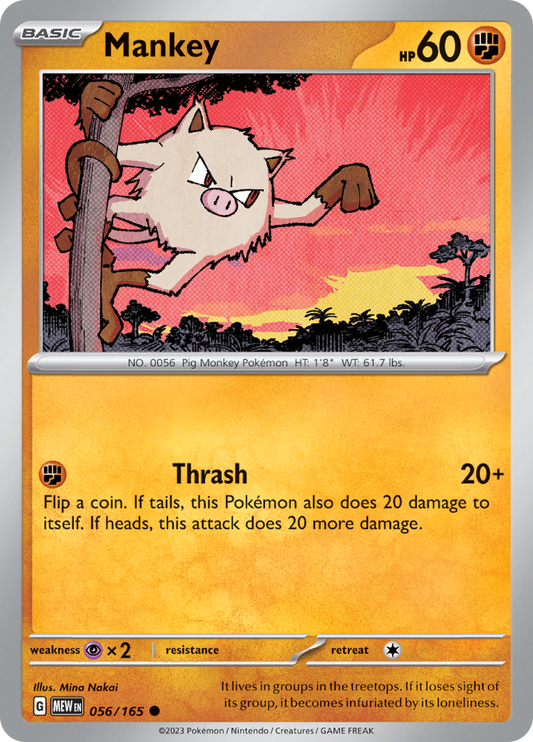 Mankey - 056/165 - Common
