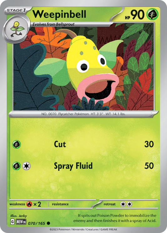 Weepinbell - 070/165 - Common (Español)