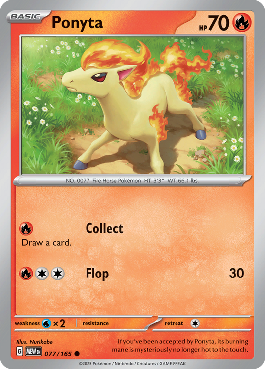 Ponyta - 077/165 - Common (Español)