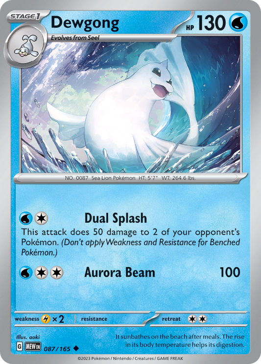 Dewgong - 087/165 - Uncommon