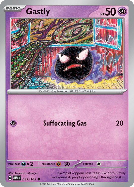 Gastly - 092/165 - Common (Español)