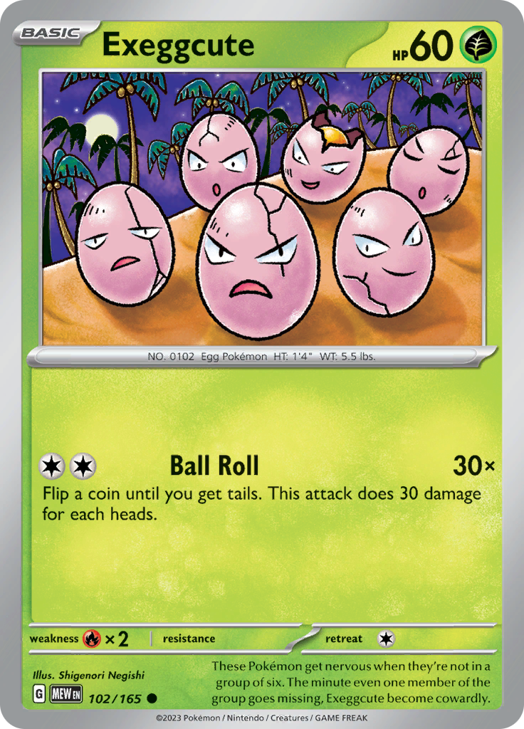 Exeggcute - 102/165 - Common (Español)