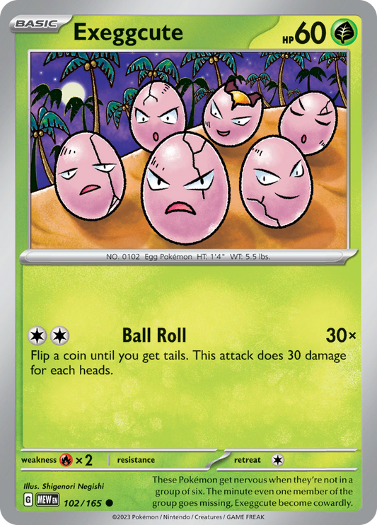Exeggcute - 102/165 - Common (Español)