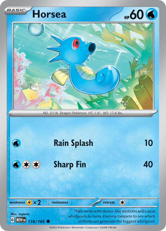 Horsea - 116/165 - Common