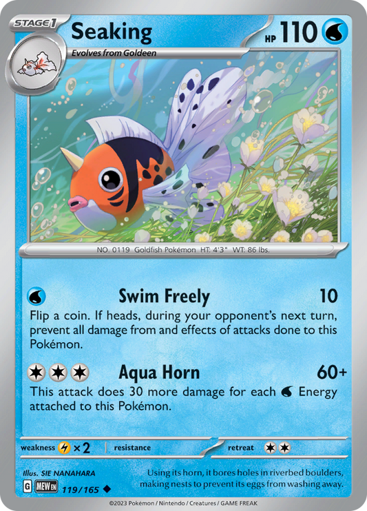 Seaking - 119/165 - Uncommon (Español)