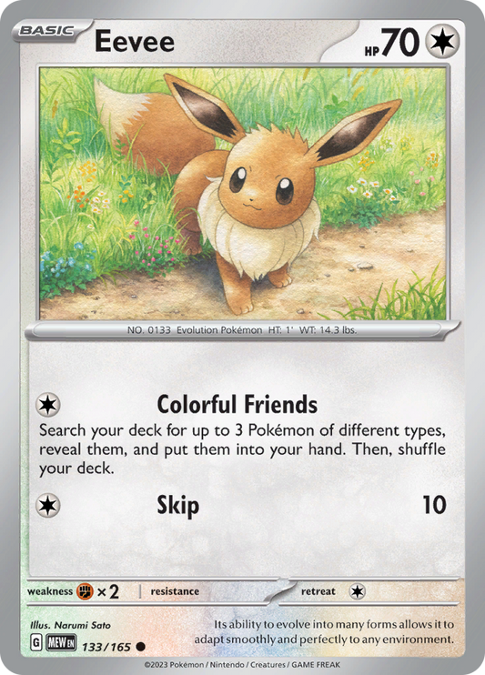 Eevee - 133/165 - Common (Español)