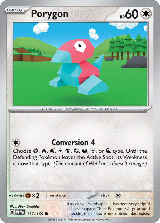 Porygon - 137/165 - Common (Español)