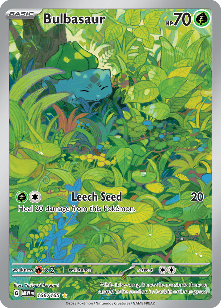 Bulbasaur - 166/165 - Illustration Rare