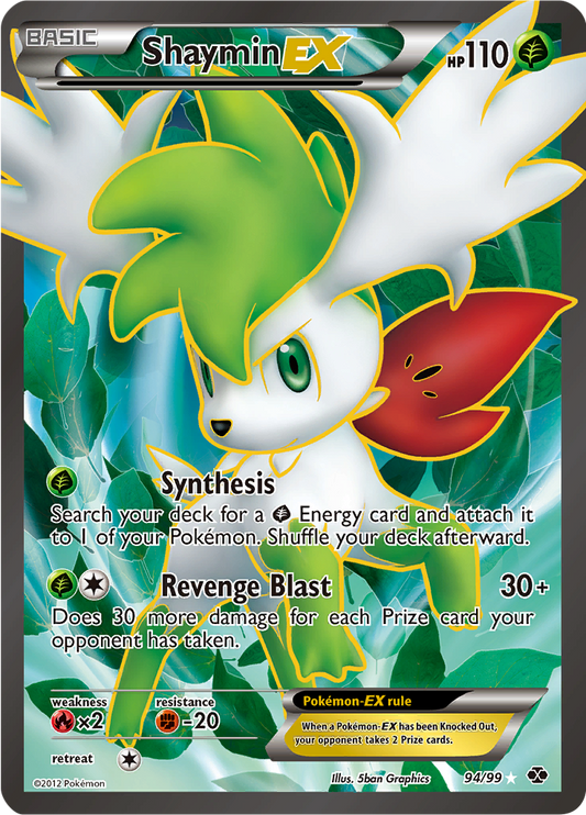 Shaymin EX - 94/99 - Full Art Ultra Rare - MP
