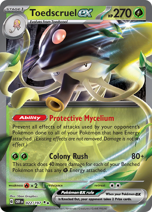 Toedscruel ex - 022/197 - Ultra Rare