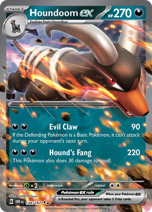 Houndoom ex - 134/197 - Ultra Rare