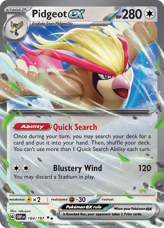 Pidgeot ex - 164/197 - Ultra Rare