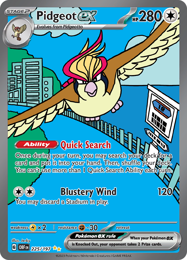 Pidgeot ex - 225/197 - Special Illustration Rare