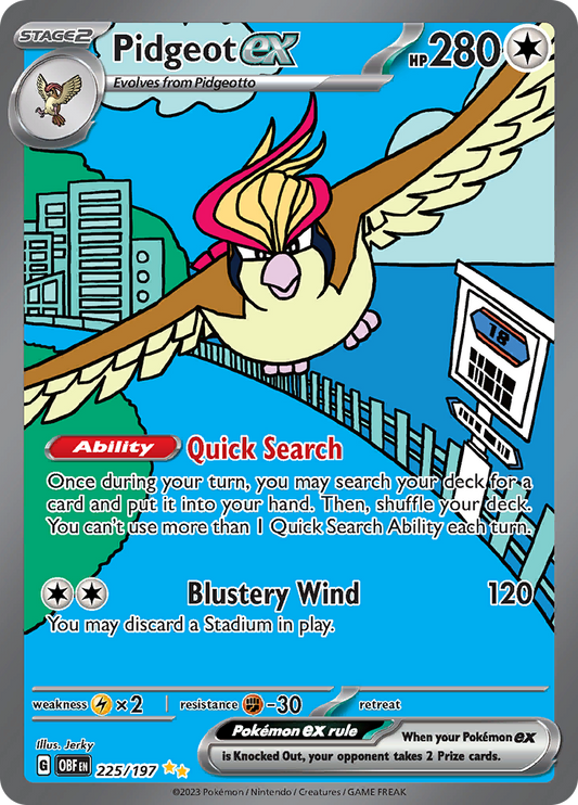 Pidgeot ex - 225/197 - Special Illustration Rare