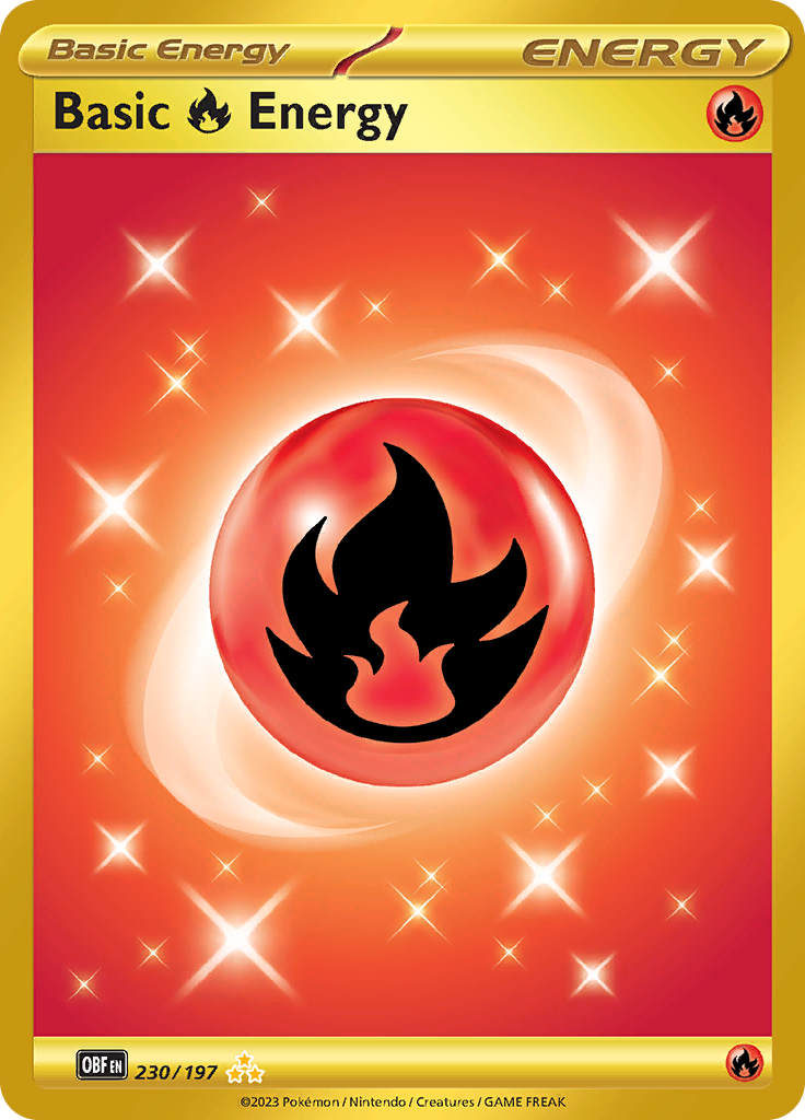 Fire Energy - 230/197 - Gold Secret Rare