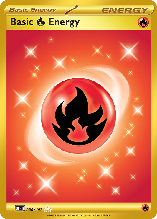 Fire Energy - 230/197 - Gold Secret Rare