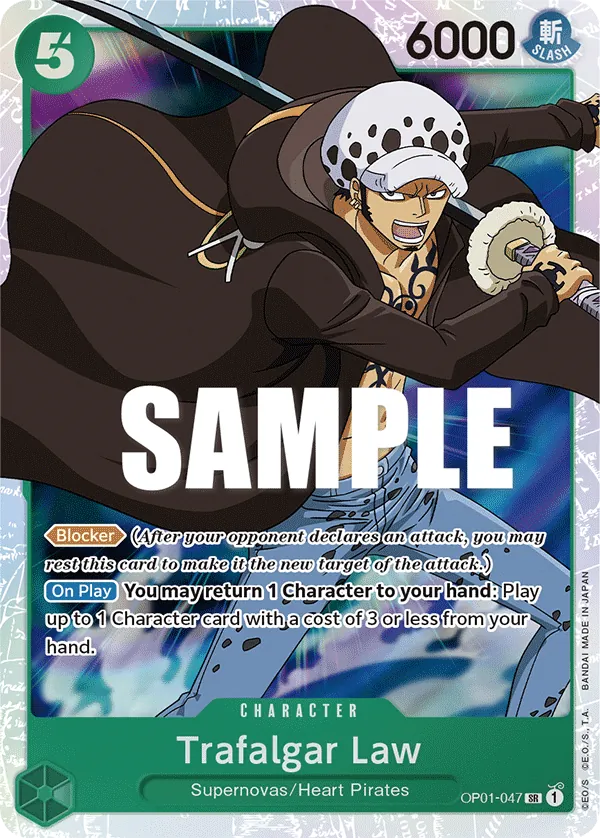 Trafalgar Law - OP01-047 - Super Rare (PRB01) - OP01-047