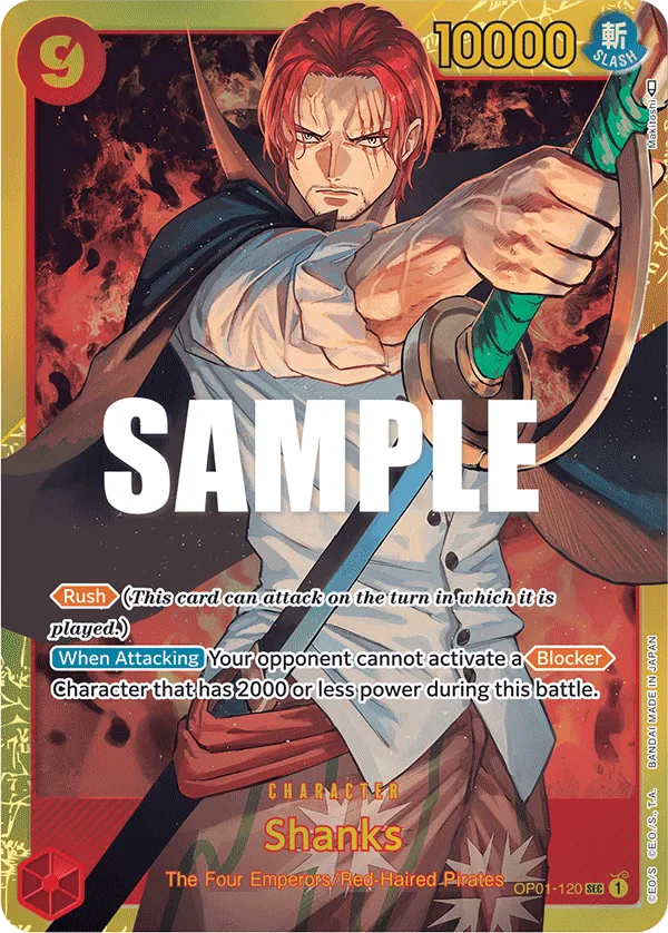 Shanks - OP01-120 - Secret Rare (PRB01) - OP01-120