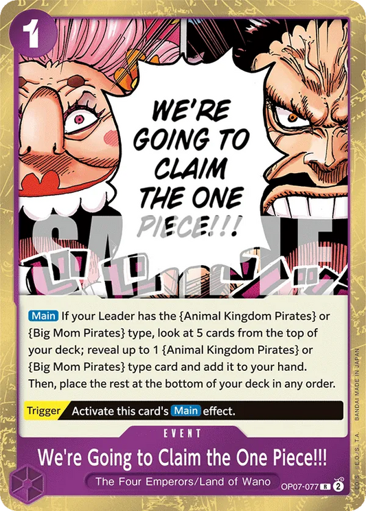 We're Going to Claim the One Piece!!! - OP07-077