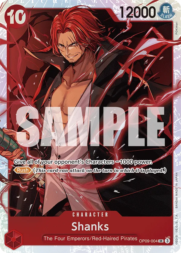 Shanks - OP09-004 - Super Rare (PRB02) - OP09-004
