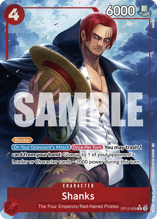 Shanks - OP12-008 - Alternate Art - OP12-008