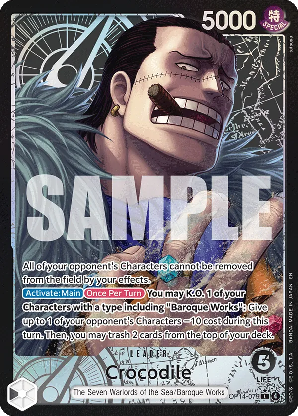 Crocodile - OP14-079 - Alternate Art