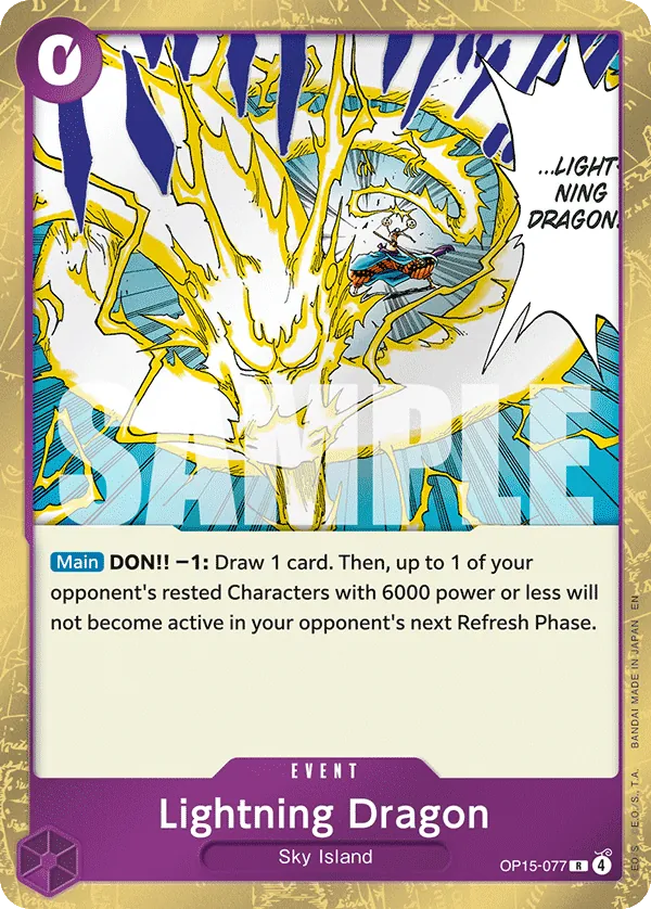 Lightning Dragon - OP15-077 - Rare - OP15-077