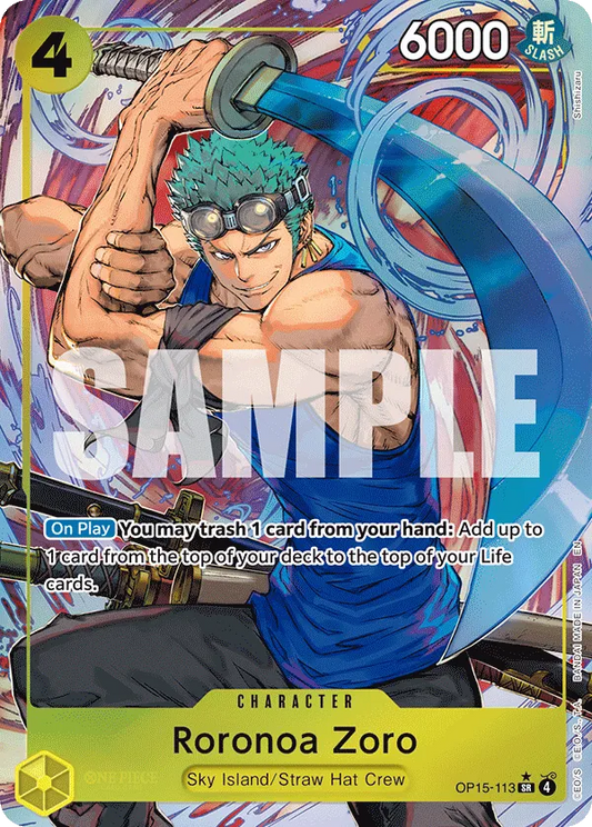 Roronoa Zoro - OP15-113 - Alternate Art - OP15-113