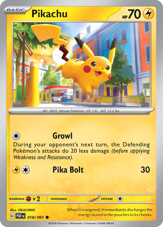 Pikachu - 018/091 - Common