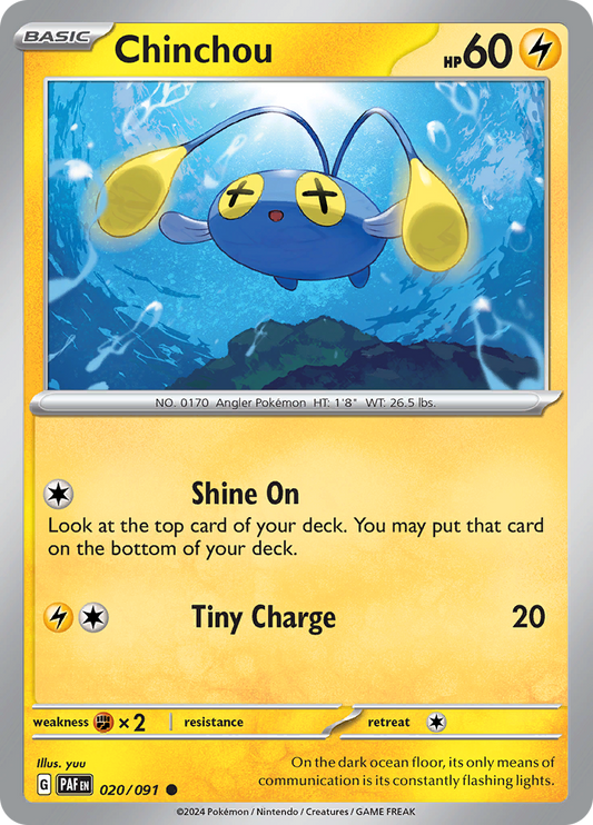 Chinchou - 020/091 - Common (Español)