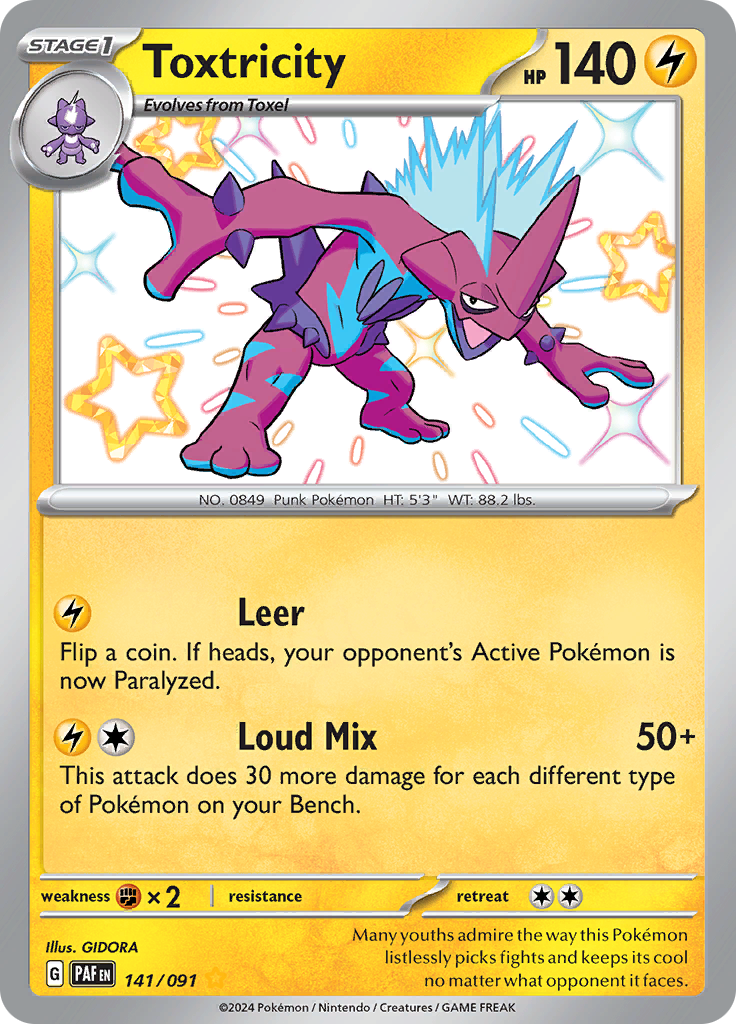 Toxtricity - 141/091 - Shiny Rare