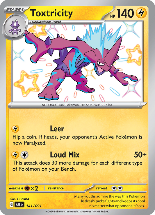 Toxtricity - 141/091 - Shiny Rare