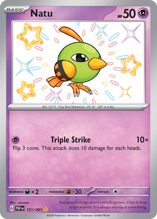 Natu - 151/091 - Shiny Rare