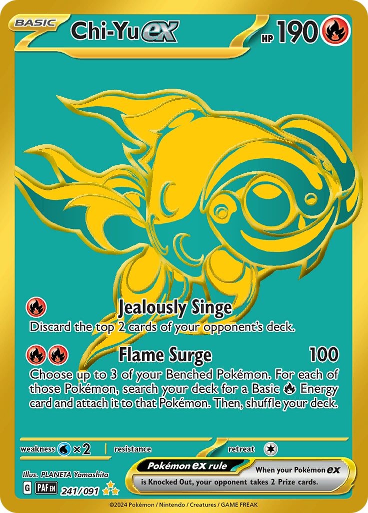 Chi-Yu ex - 241/091 - Gold Secret Rare