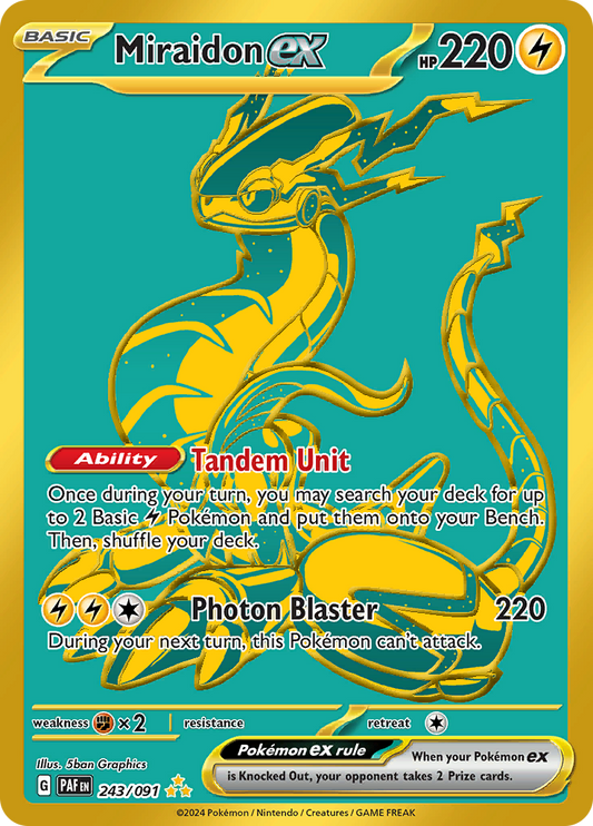 Miraidon ex - 243/091 - Gold Secret Rare