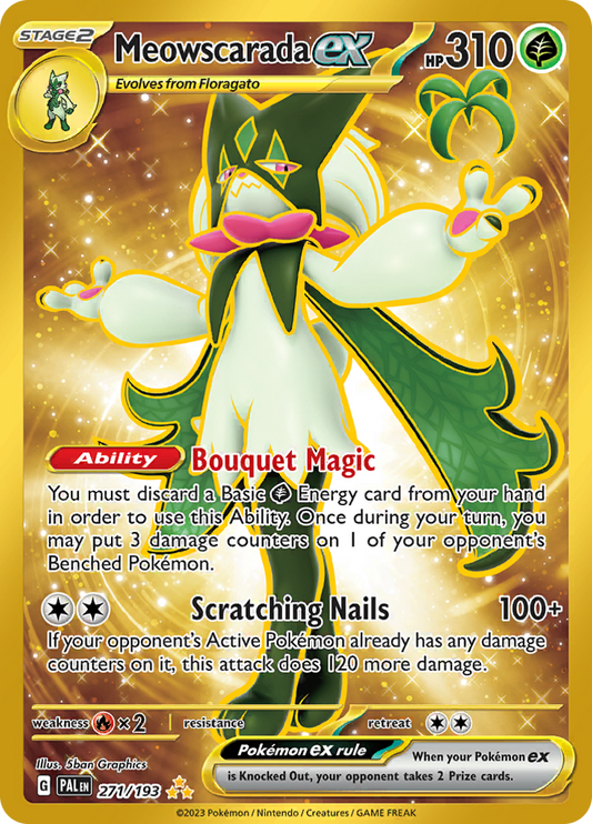 Meowscarada ex - 271/193 - Gold Secret Rare
