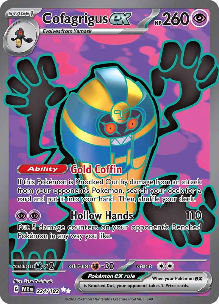 Cofagrigus ex - 224/182 - Full Art Secret Rare