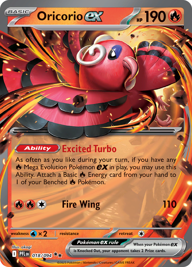 Oricorio ex - 018/094 - Double Rare