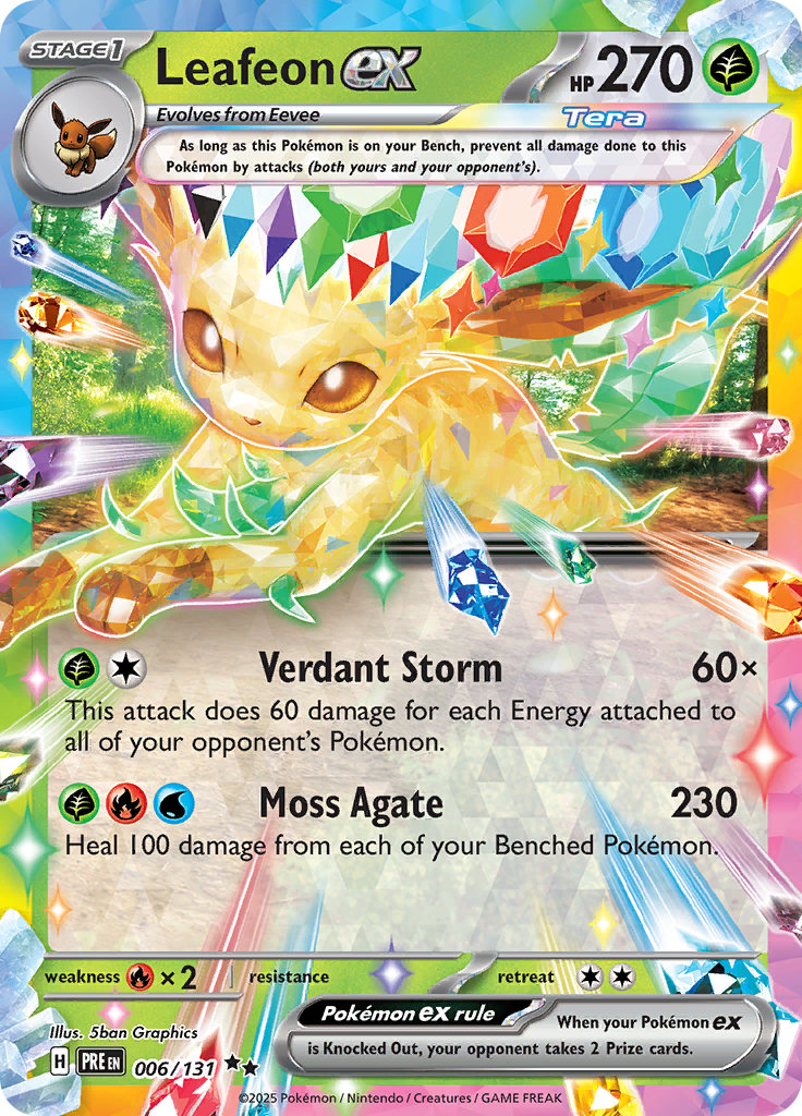 Leafeon ex - 006/131 - Ultra Rare