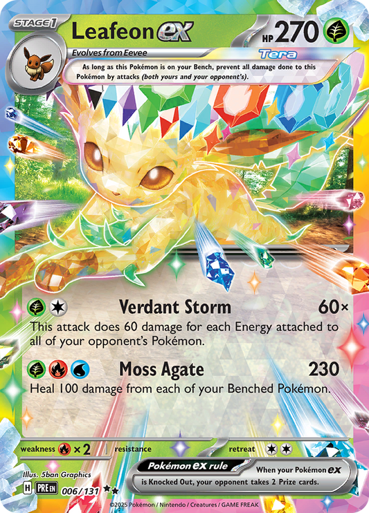 Leafeon ex - 006/131 - Ultra Rare (Español)