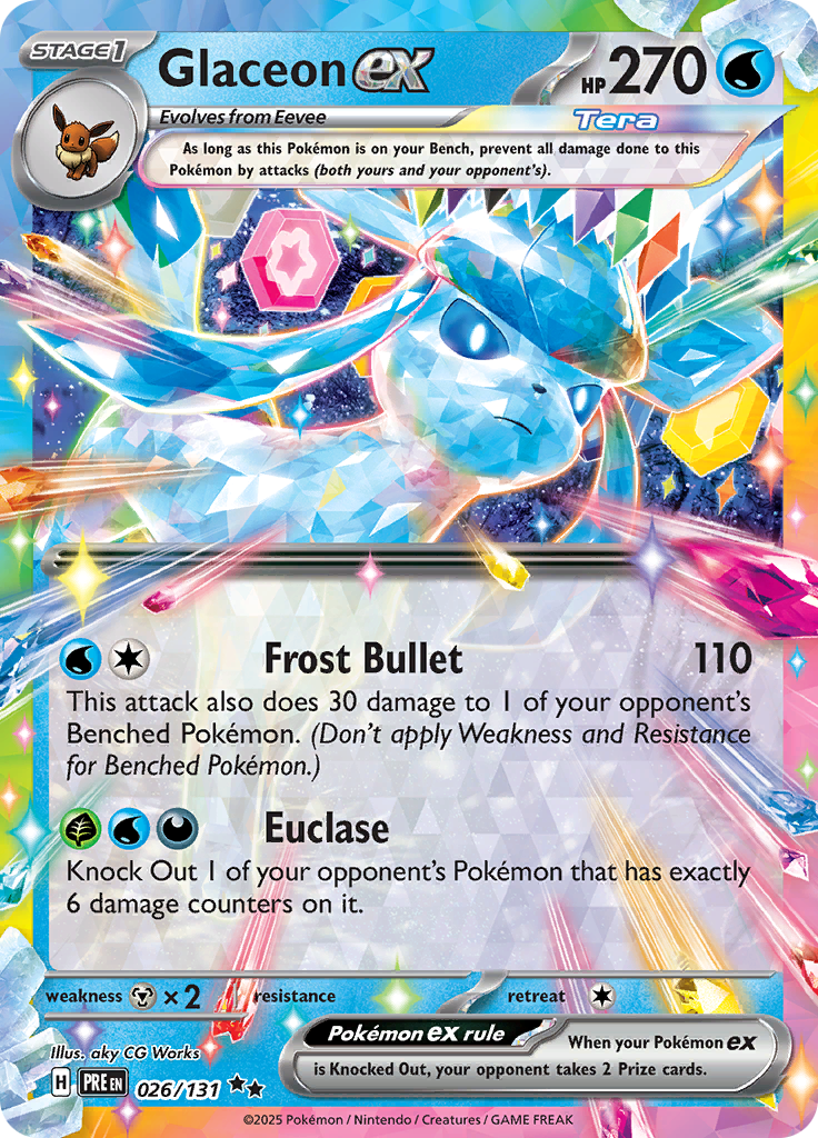 Glaceon ex - 026/131 - Ultra Rare