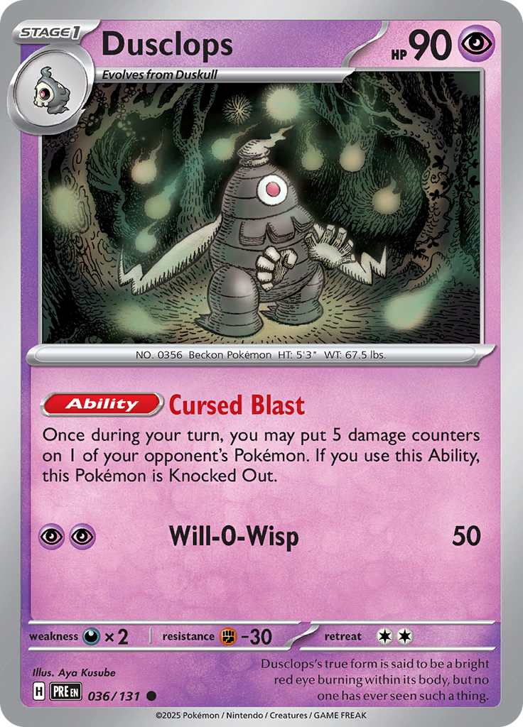 Dusclops - 036/131 - Common