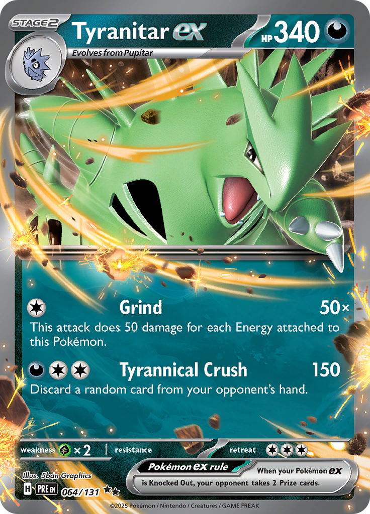 Tyranitar ex - 064/131 - Ultra Rare (Español)