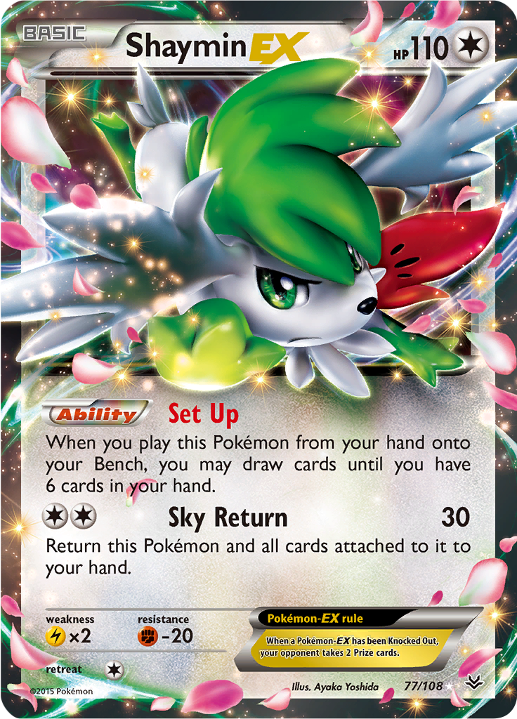 Shaymin EX - 77/108 - Ultra Rare