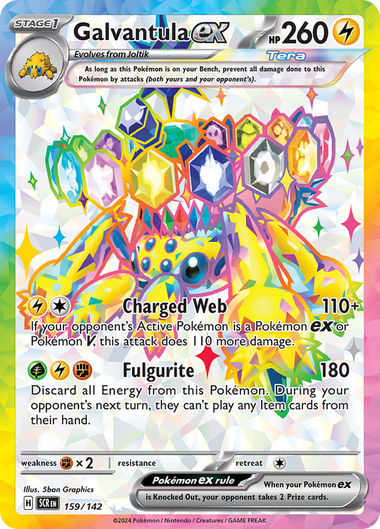 Galvantula ex - 159/142 - Full Art Secret Rare