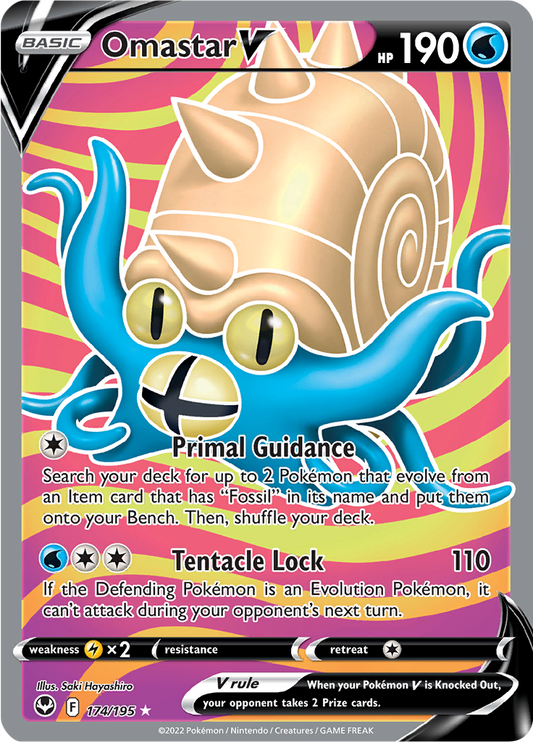Omastar V - 174/195 - Full Art Ultra Rare (Español)