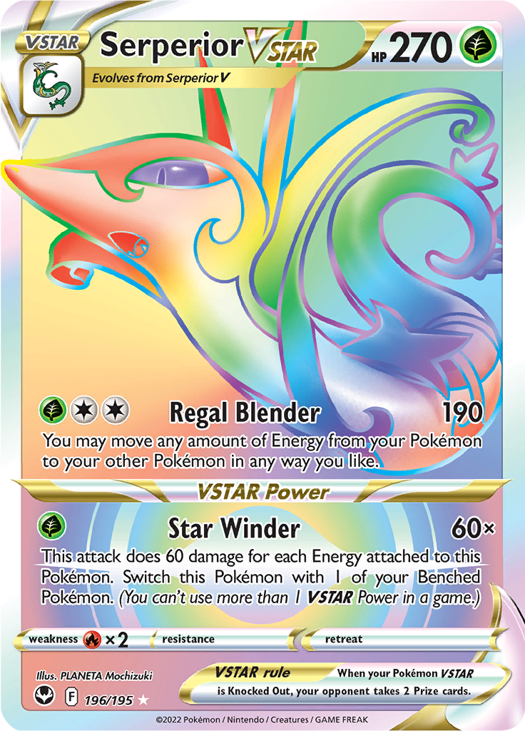 Serperior VSTAR - 196/195 - Hyper Rare (Español)