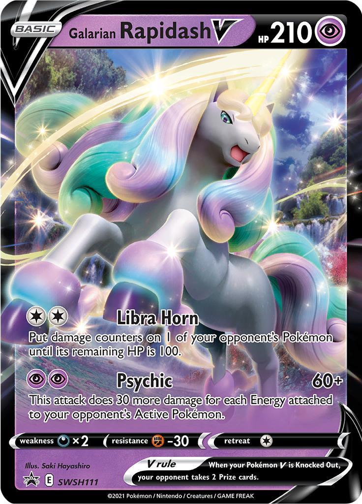 Galarian Rapidash V - SWSH111 - Promo