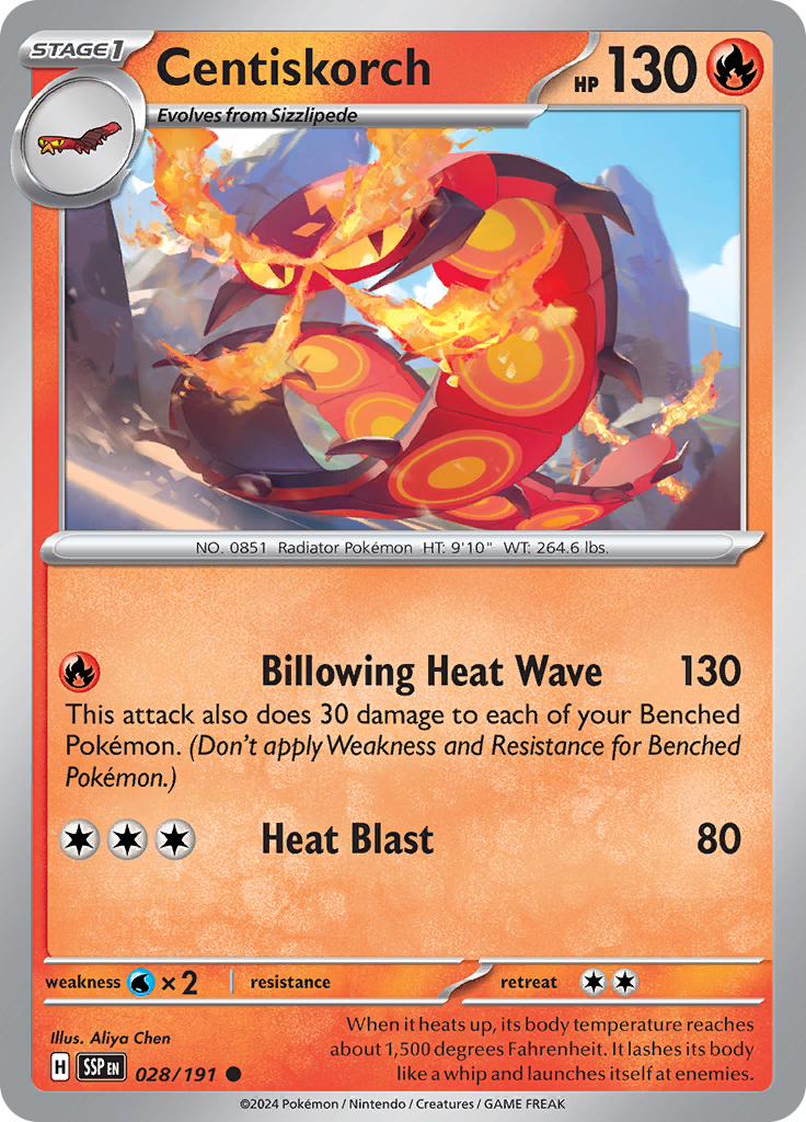 Centiskorch - 028/191 - Common (Español)